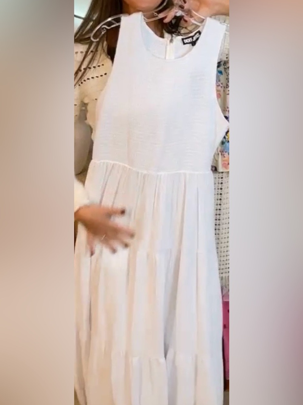 DKNY Gause Tier Midi Dress. New with Tags. Size: large. Asking: $89.